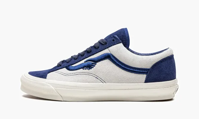 Кроссовки Vans OG Style 36 «Notre - Blue» белый,синий