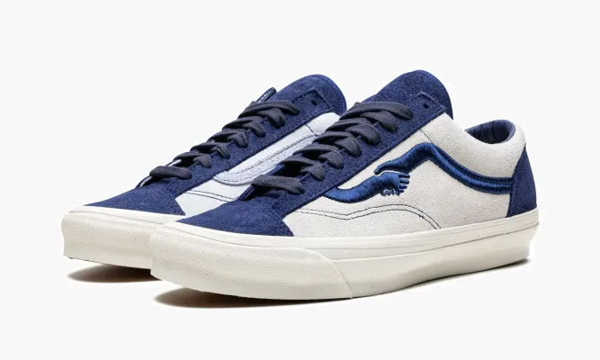 Кроссовки Vans OG Style 36 «Notre - Blue» белый,синий
