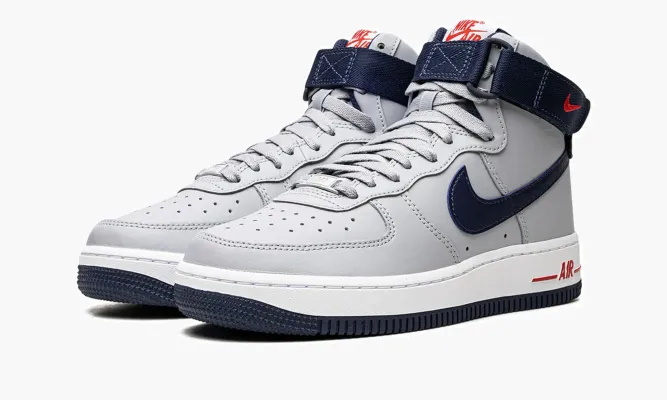 Кроссовки Air Force 1 HIGH MNS WMNS «Patriots» серый