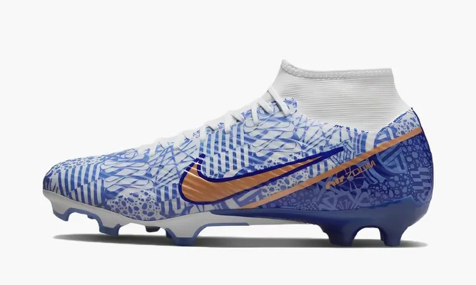 Для футбола Nike Zoom Mercurial Superfly 9 Academy Cr7 Mg «Azulejo» синий