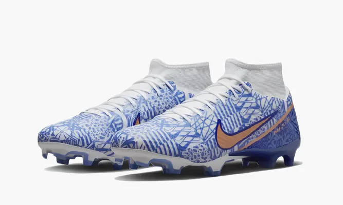 Для футбола Nike Zoom Mercurial Superfly 9 Academy Cr7 Mg «Azulejo» синий