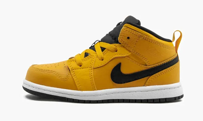 Для самых маленьких Air Jordan 1 Mid TD «University Gold» желтый