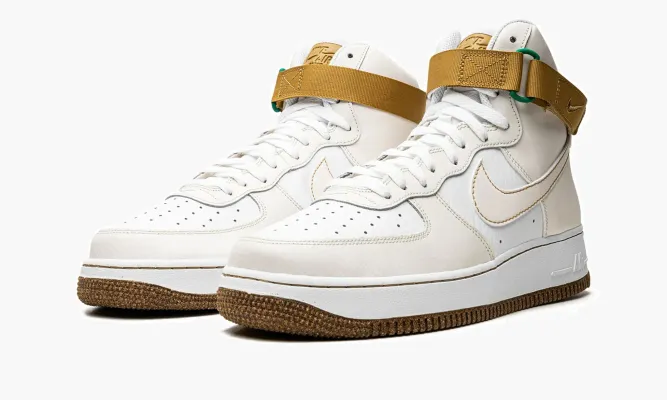 Кроссовки Air Force 1 High «Inspected by Swoosh» кремовый