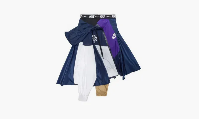 Одежда Nike Nikelab X Sacai Kleid Skirt «Multicolor» синий