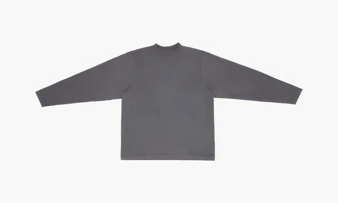 Одежда Yeezy Long Sleeve T-shirt «Dark Grey» Серый