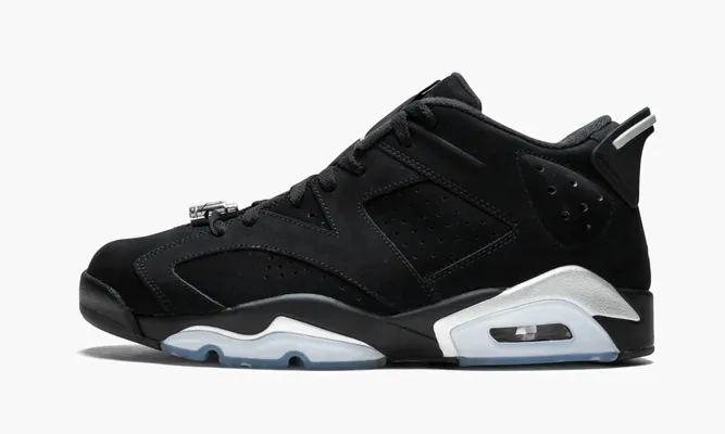 Кроссовки Air Jordan 6 Retro Low «Metallic Silver» черный