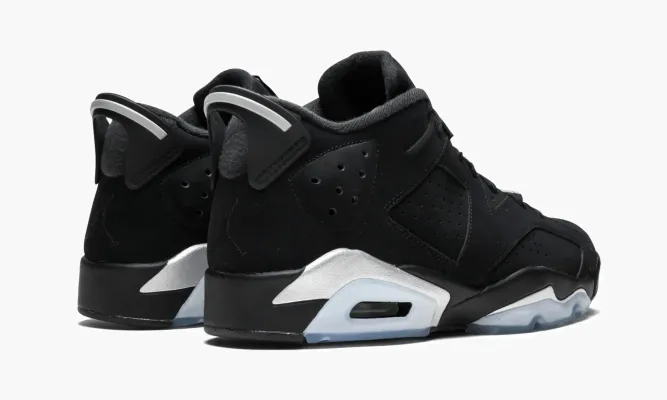 Кроссовки Air Jordan 6 Retro Low «Metallic Silver» черный