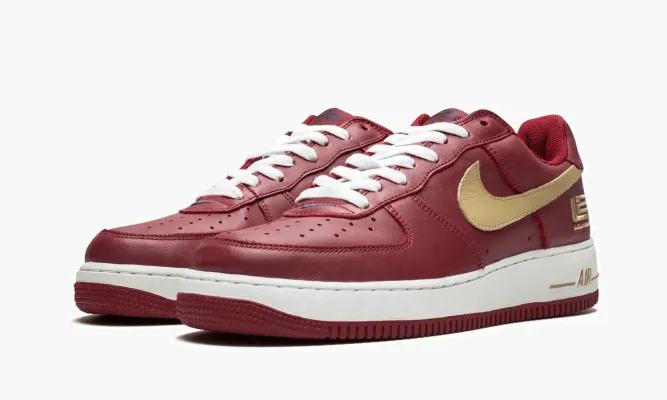 Кроссовки Air Force 1 «Lebron» красный