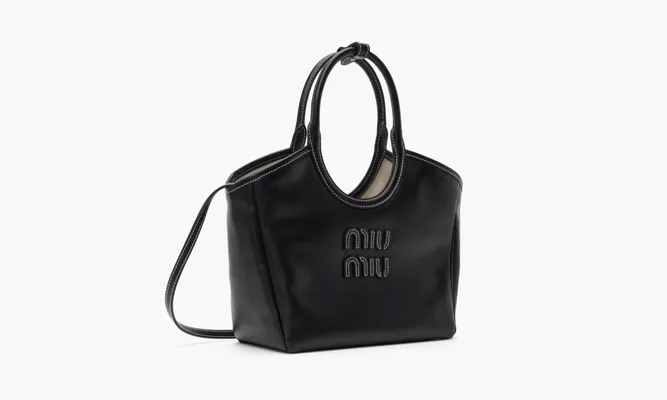 Сумки Miu Miu Ivy Leather Mini Bag «Black» черный