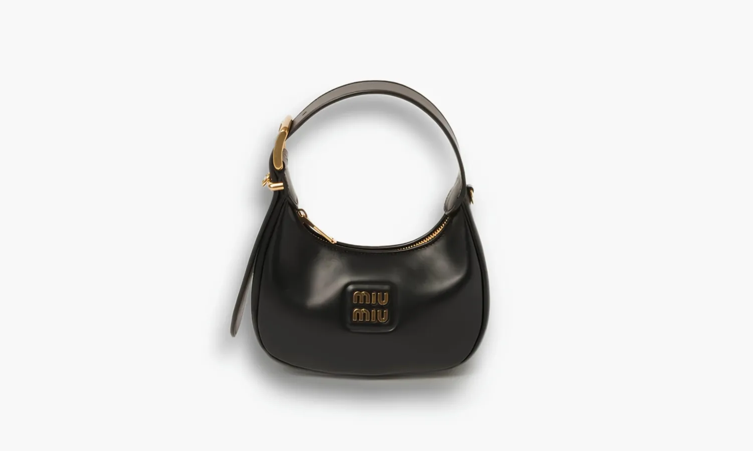 Miu Miu Leather Hobo Bag «Black»