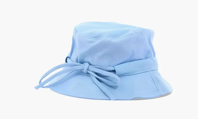 Аксессуары Jacquemus Cotton Panama Hat «Blue» lightBlue