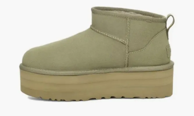 Обувь UGG Classic Ultra Mini Platform Boot WMNS Shaded Clover зеленый