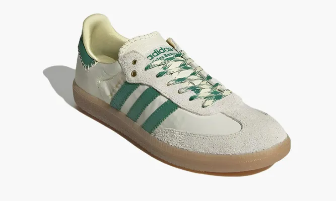 Кроссовки Adidas Samba «Wales Bonner Cream Green» зеленый