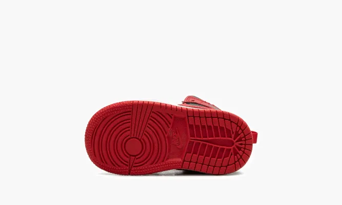 Для самых маленьких Air Jordan 1 Mid TD «Alternate Bred» черный,красный