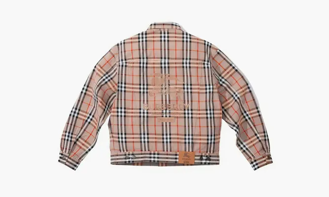 Одежда Supreme X Burberry Trucker Jacket «Beige» бежевый