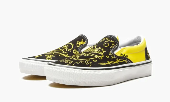 Кроссовки Vans Skate Slip On «Spongebob» черный