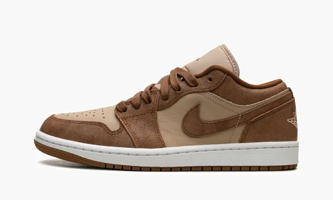 Кроссовки Air Jordan 1 Low WMNS «Tan / Brown» коричневый
