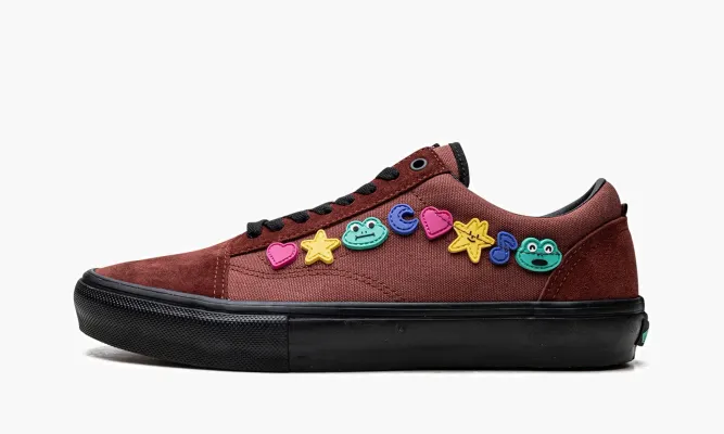 Кроссовки Vans Skate Old Skool «Frog Skateboards» бордовый