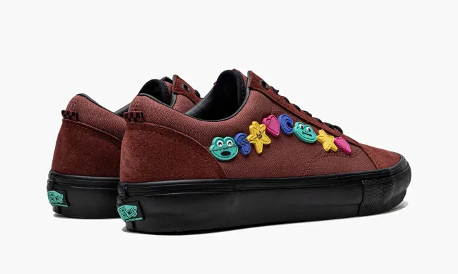 Кроссовки Vans Skate Old Skool «Frog Skateboards» бордовый