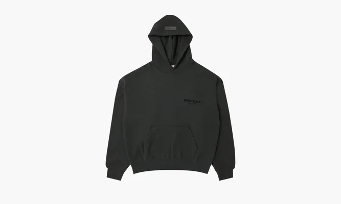 Одежда Fear of God Essentials Pullover Hoodie 'Stretch Limo' FW22 черный