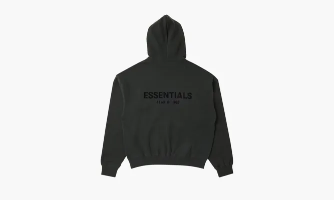 Одежда Fear of God Essentials Pullover Hoodie 'Stretch Limo' FW22 черный