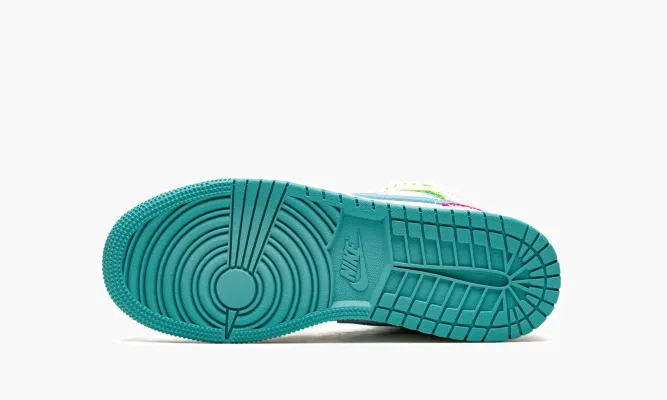 Кроссовки Air Jordan 1 Mid GS «Multi Knit» белый