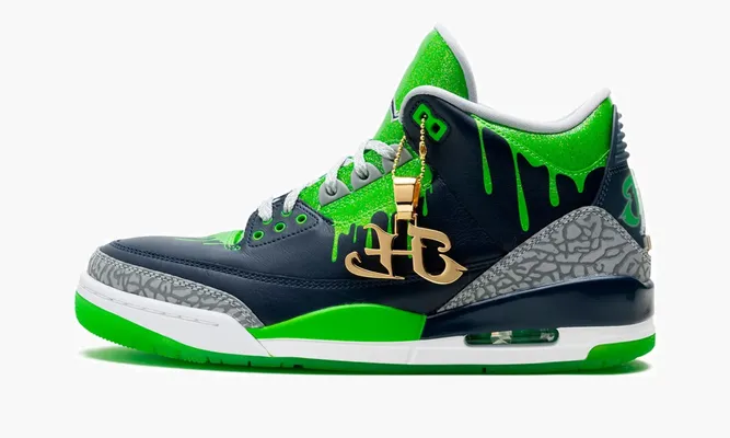 Кроссовки Air Jordan 3 Retro «Doernbecher Hugo» синий