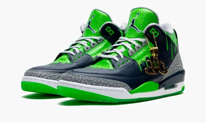 Кроссовки Air Jordan 3 Retro «Doernbecher Hugo» синий