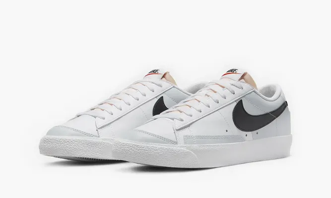 Кроссовки Nike Blazer Low '77 Vintage «White Black Platinum» серый