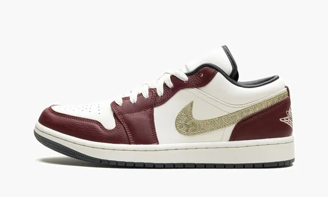 Кроссовки Air Jordan 1 Low WMNS «Chinese New Year» бордовый,белый