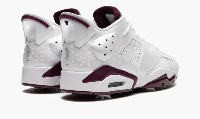 Кроссовки Air Jordan 6 Golf Nrg «Bordeaux» белый