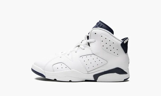 Для самых маленьких Air Jordan 6 Retro PS «Midnight Navy 2022» белый