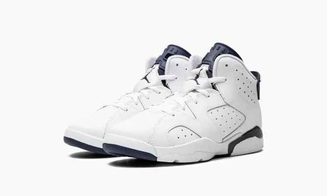 Для самых маленьких Air Jordan 6 Retro PS «Midnight Navy 2022» белый