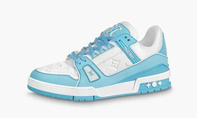 Кроссовки Louis Vuitton Trainer «White Sky Blue» lightBlue