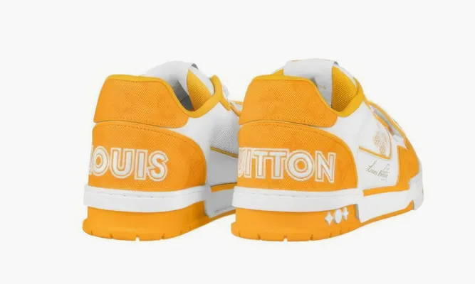Кроссовки Louis Vuitton Trainer «Dandelion» желтый