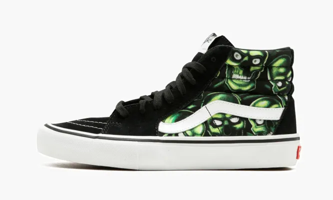 Кроссовки Vans Sk8-hi Pro «Supreme - Skull Pile» черный