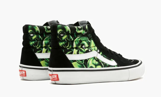 Кроссовки Vans Sk8-hi Pro «Supreme - Skull Pile» черный