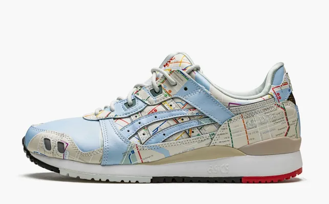 Кроссовки Atmos x Gel Lyte 3 OG «NYC Subway» кремовый,lightBlue