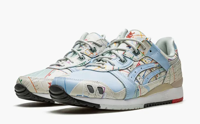 Кроссовки Atmos x Gel Lyte 3 OG «NYC Subway» кремовый,lightBlue