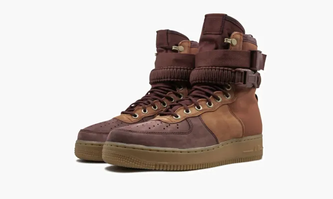 Кроссовки SF AF1 PRM коричневый,бордовый
