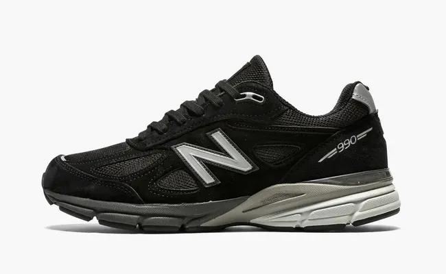 Кроссовки New Balance 990v4 Made in USA «Black Silver» черный