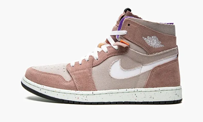 Кроссовки Air Jordan 1 Zoom CMFT «Fossil Stone» коричневый