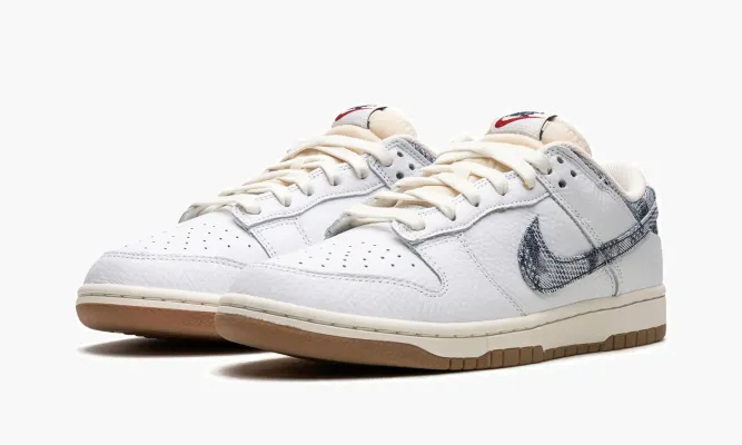 Кроссовки Nike Dunk Low «Washed Denim» белый