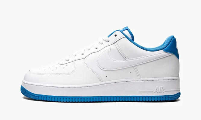 Кроссовки Air Force 1 '07 «White / Light Photo Blue» белый
