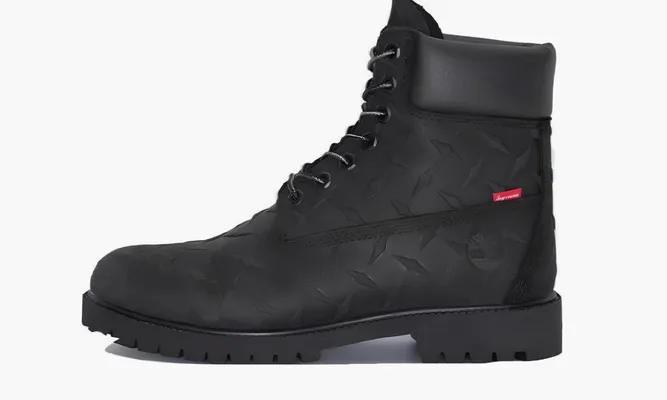 Обувь Timberland 6″ Premium Waterproof Boot Supreme Diamond Plate Black черный