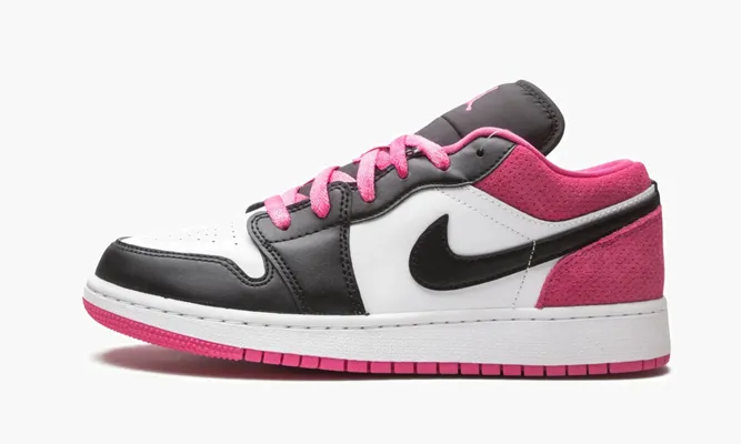 Кроссовки Air Jordan 1 Low SE GS «Black / Active Fuchsia» черный