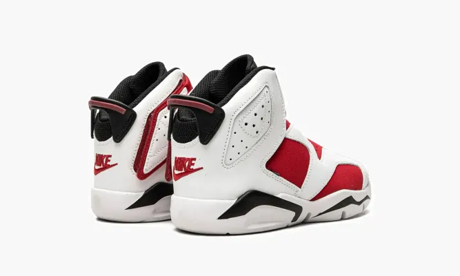 Кроссовки Air Jordan 6 Retro Little Flex «Carmine» белый