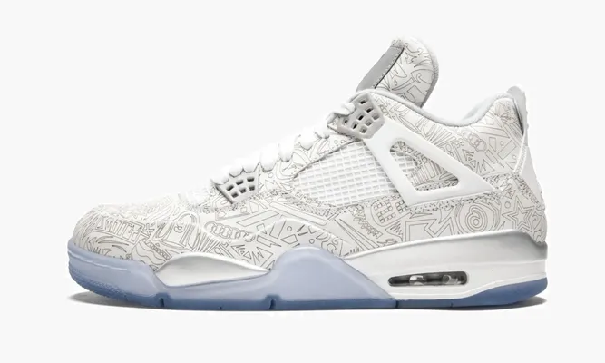 Кроссовки Air Jordan 4 Retro Laser «30th Anniversary» белый