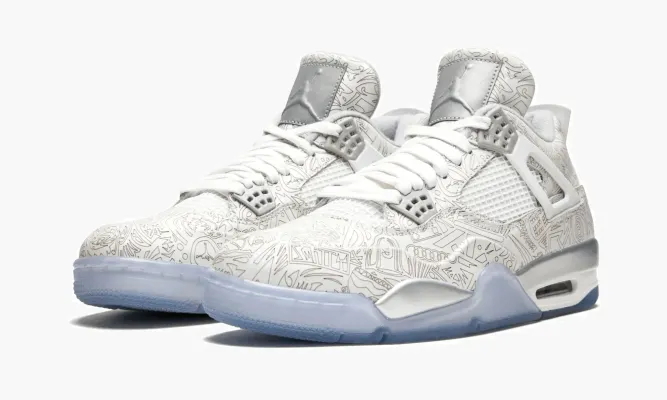 Кроссовки Air Jordan 4 Retro Laser «30th Anniversary» белый