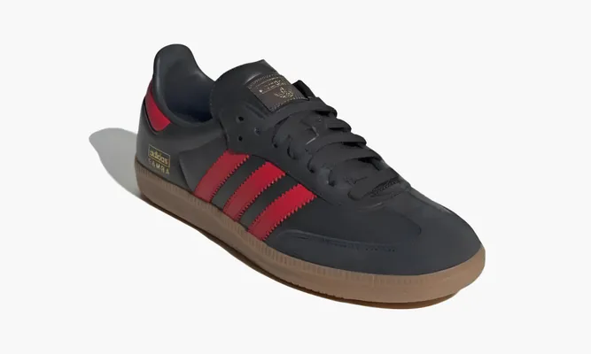 Кроссовки Adidas Samba OG «Carbon Better Scarlet» черный